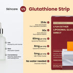 ESTHER FORMULA Liposomal Glutathione Direct (80Mg*30Strips) Glutathione Strips, Korean Beauty Supplement Made in USA for Antioxidant, Skin Tone Care, K-Beauty, Inner Beauty Healthcare Fitness Beauty Film