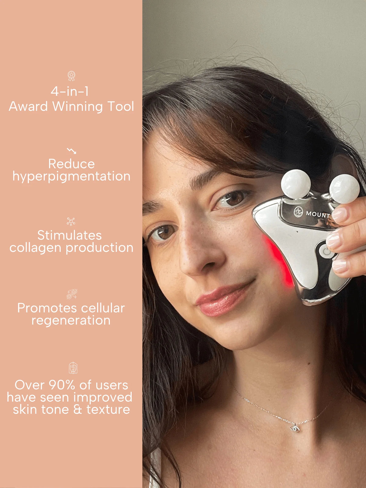 The Vitality Qi LED Gua Sha Device with Protective Pouch